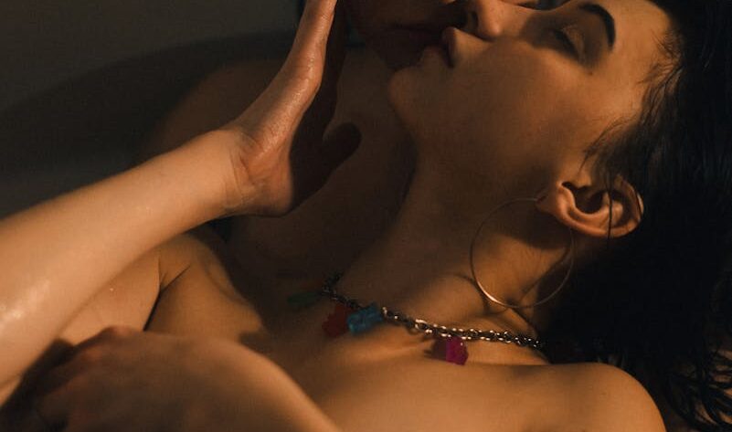 Naked Lesbian Couple Kissing