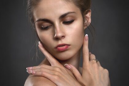 girl, hands, portrait