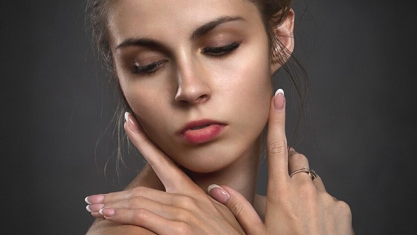 girl, hands, portrait